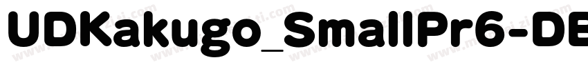 UDKakugo_SmallPr6-DB字体转换