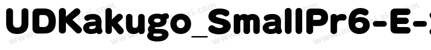 UDKakugo_SmallPr6-E字体转换