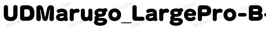 UDMarugo_LargePro-B字体转换