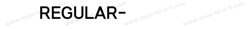 京东郎正REGULAR字体转换