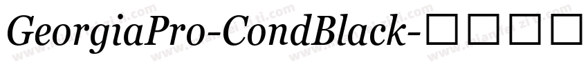GeorgiaPro-CondBlack字体转换