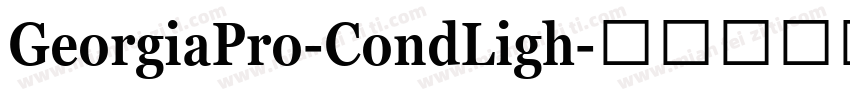 GeorgiaPro-CondLigh字体转换