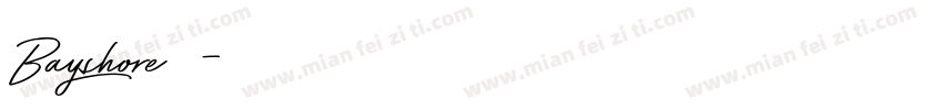 Bayshore字体字体转换