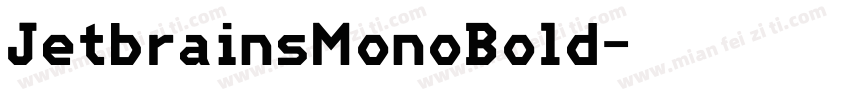JetbrainsMonoBold字体转换