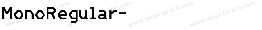 MonoRegular字体转换