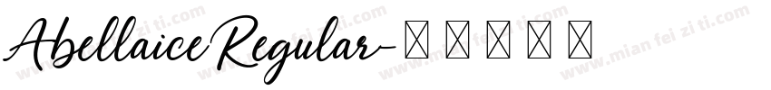 AbellaiceRegular字体转换