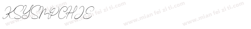 KSYSMPCHJE0字体转换