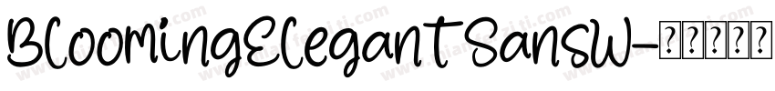 BloomingElegantSansW字体转换