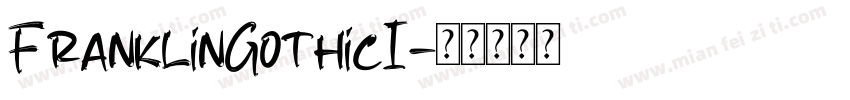 FranklinGothicI字体转换