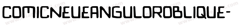 comicNeueanguloroblique字体转换