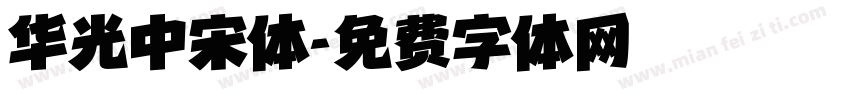 华光中宋体字体转换
