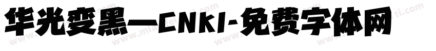 华光变黑—CNKI字体转换