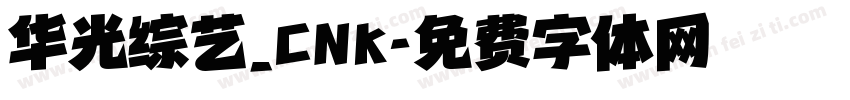 华光综艺_CNK字体转换