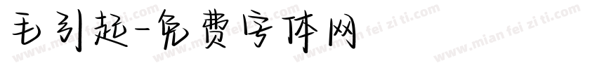 毛引起字体转换