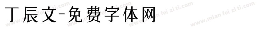 丁辰文字体转换