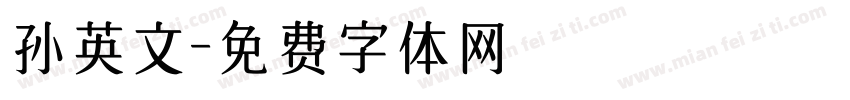 孙英文字体转换