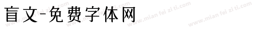 盲文字体转换