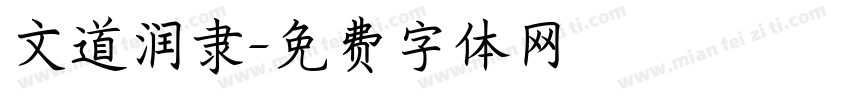 文道润隶字体转换