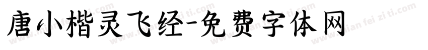 唐小楷灵飞经字体转换