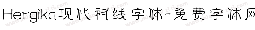 Hergika现代衬线字体字体转换