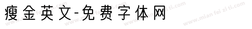 瘦金英文字体转换