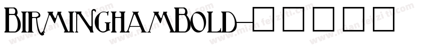 BirminghamBold字体转换