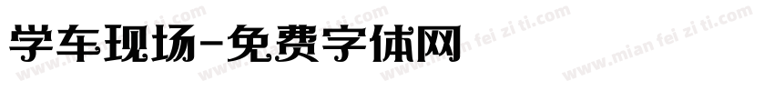 学车现场字体转换