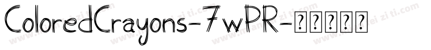 ColoredCrayons-7wPR字体转换