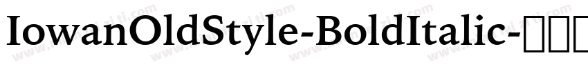 IowanOldStyle-BoldItalic字体转换
