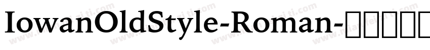 IowanOldStyle-Roman字体转换