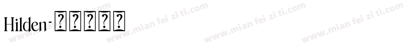 Hilden字体转换