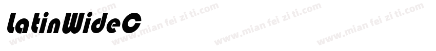 LatinWideCndObl字体转换