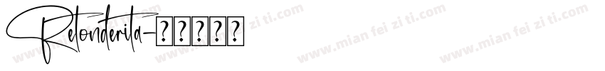 Retonderita字体转换