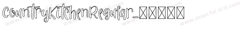 CountryKitchenRegular字体转换