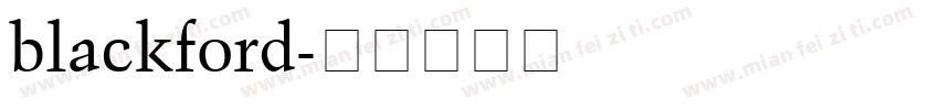 blackford字体转换