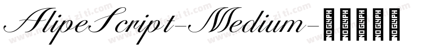 AlipeScript-Medium字体转换