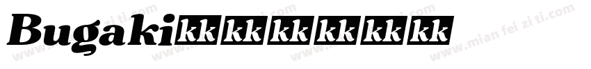Bugaki字体转换