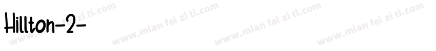 Hillton-2字体转换