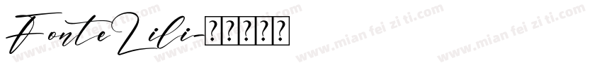 FonteLili字体转换