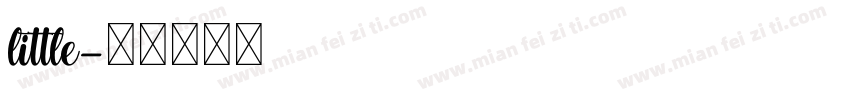 little字体转换