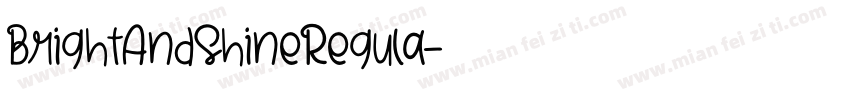 BrightAndShineRegula字体转换