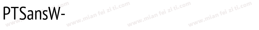 PTSansW字体转换