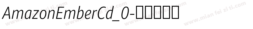 AmazonEmberCd_0字体转换