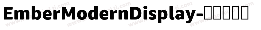 EmberModernDisplay字体转换