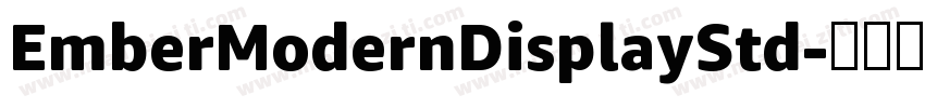 EmberModernDisplayStd字体转换