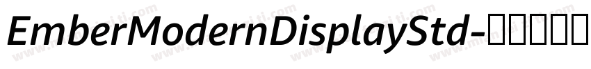EmberModernDisplayStd字体转换