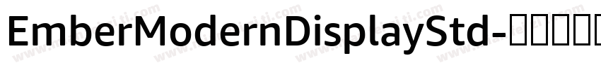 EmberModernDisplayStd字体转换