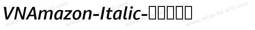 VNAmazon-Italic字体转换