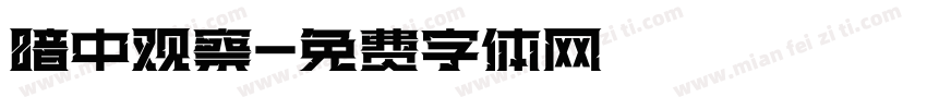 暗中观察字体转换
