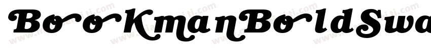 BookmanBoldSwashItalic字体转换